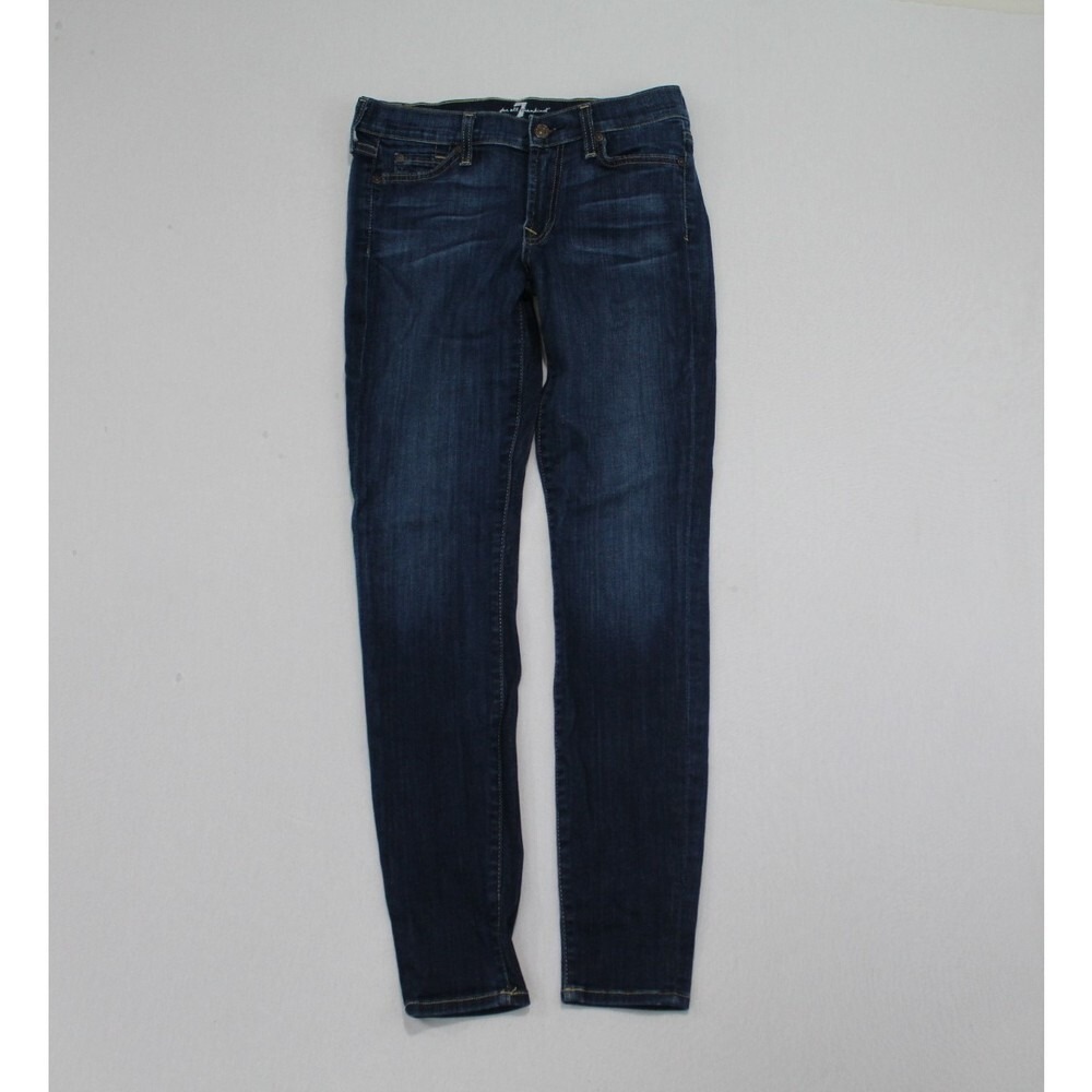 7 For All Mankind Womeb Blue Jeans Denim The Skiny Denim Size 27